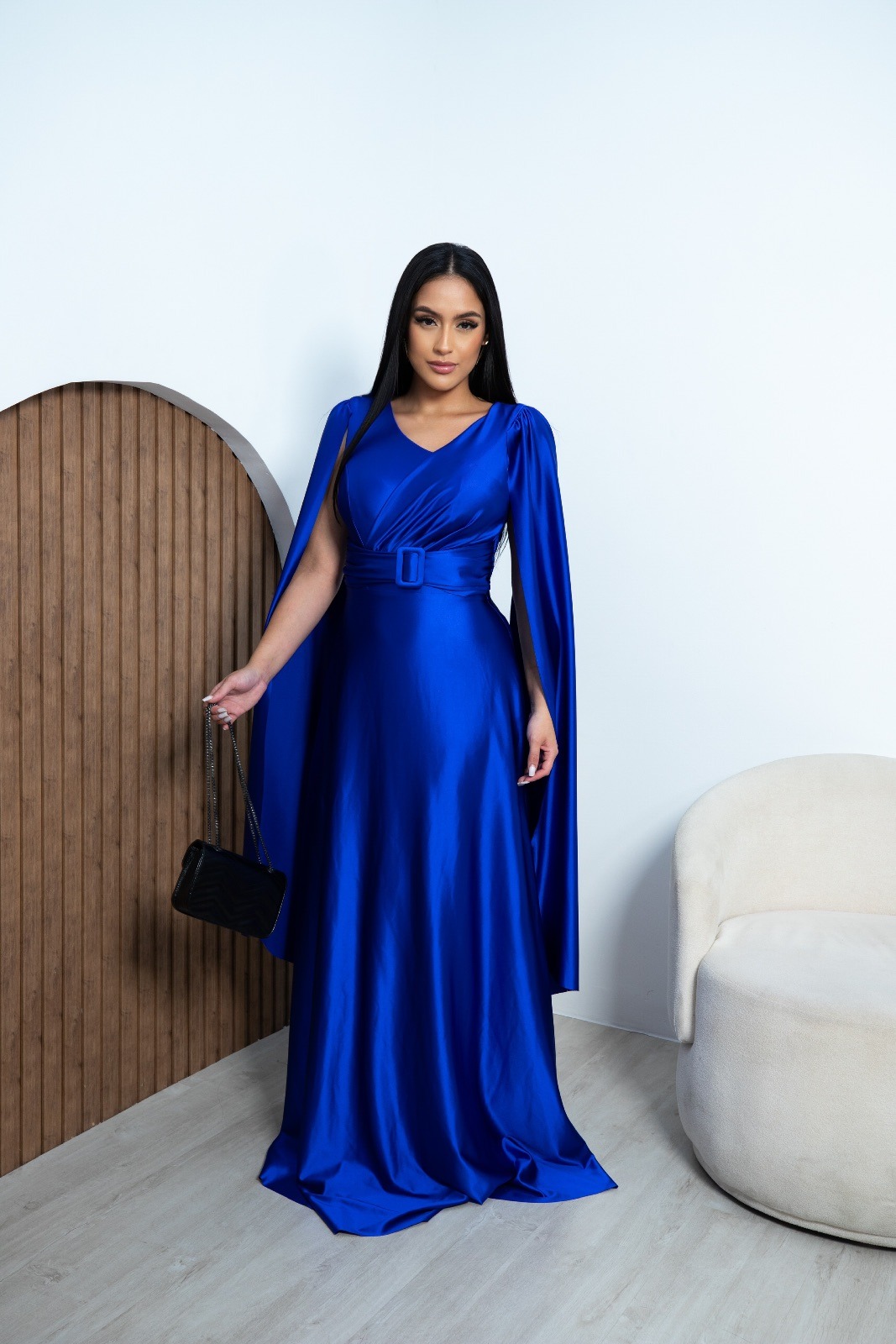 Vestido azul royal