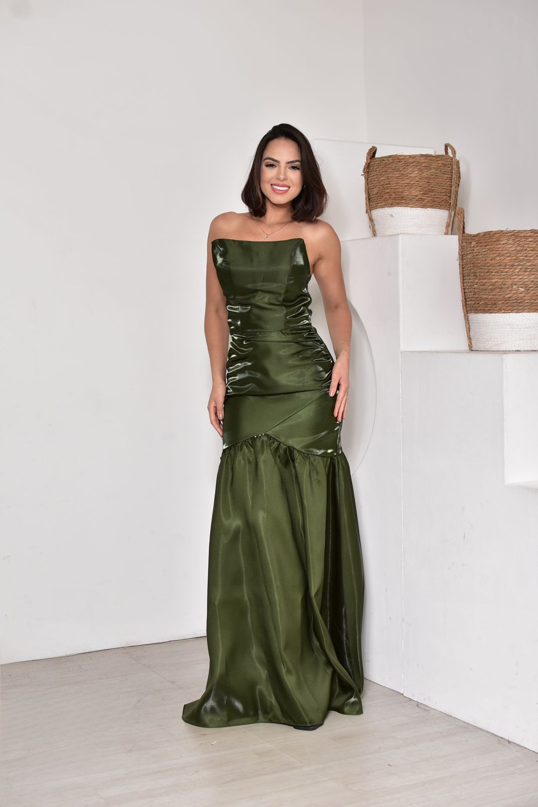 Vestido verde sereia