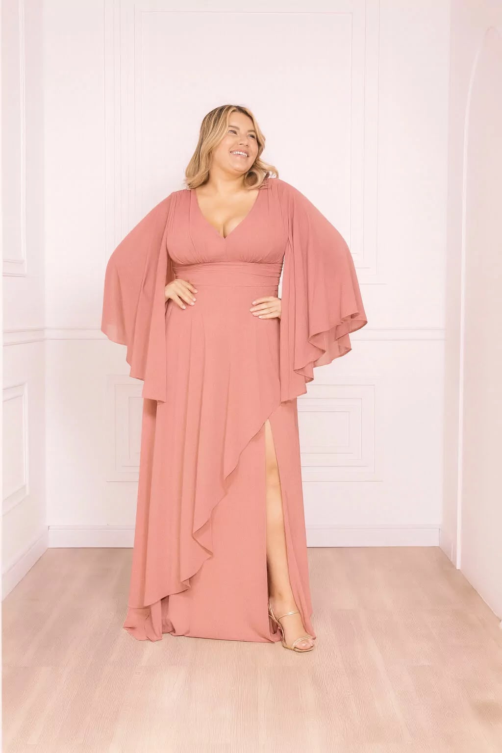Vestido rosé